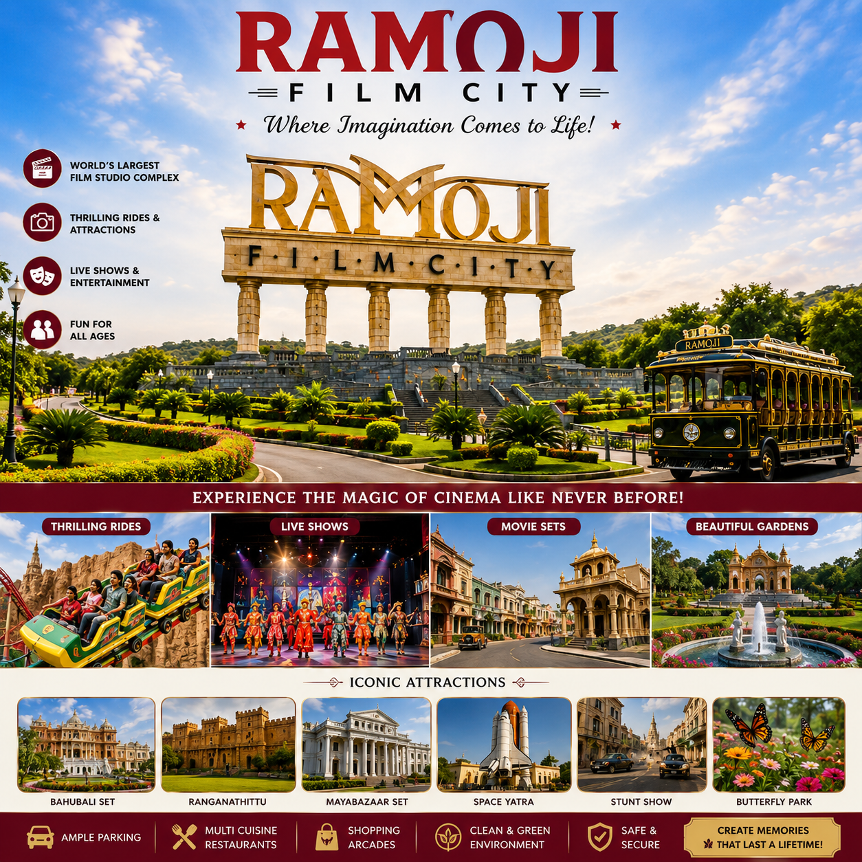 Hyderabad's Best – Ramoji Film City & Sanghi Temple - Image 3