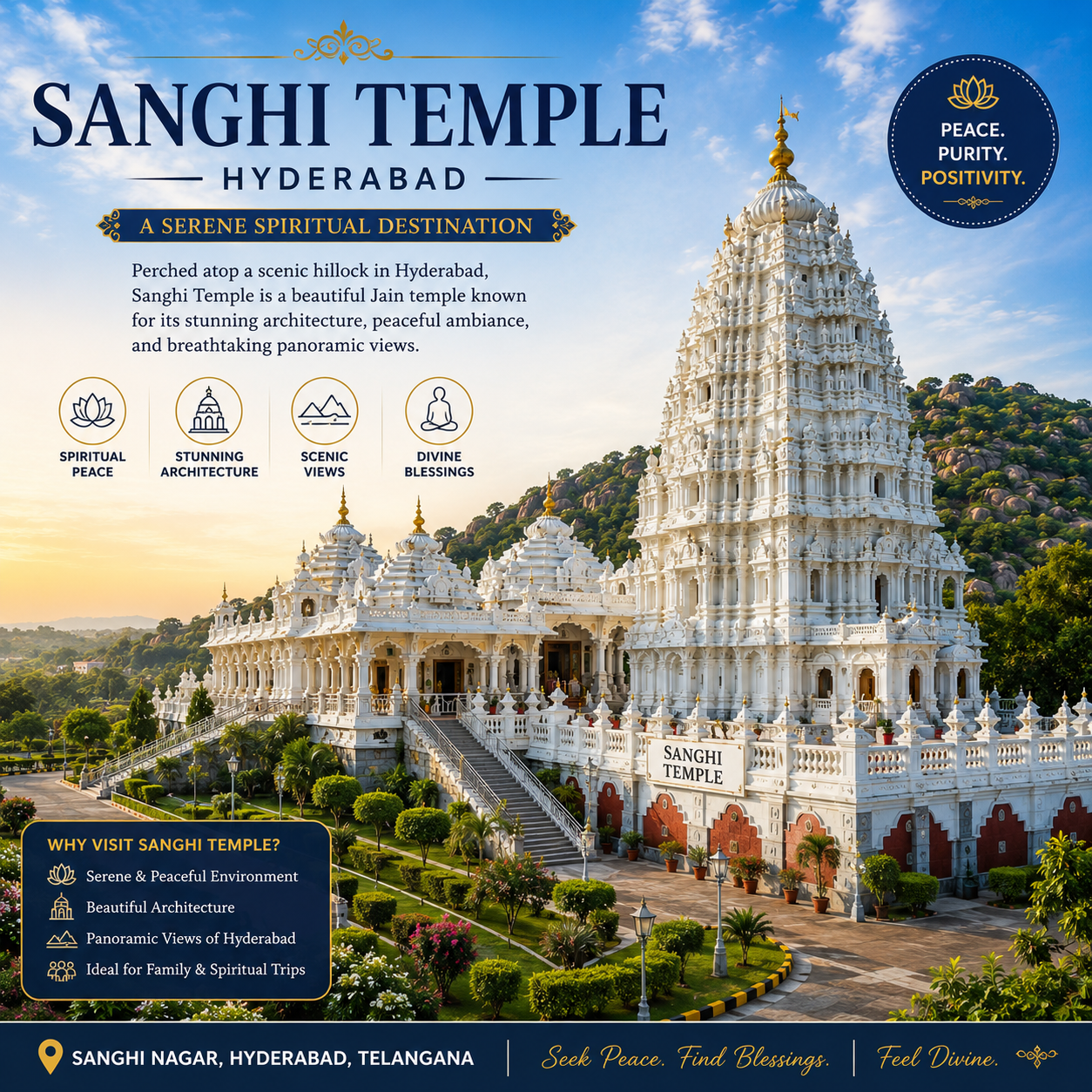 Hyderabad's Best – Ramoji Film City & Sanghi Temple - Image 2