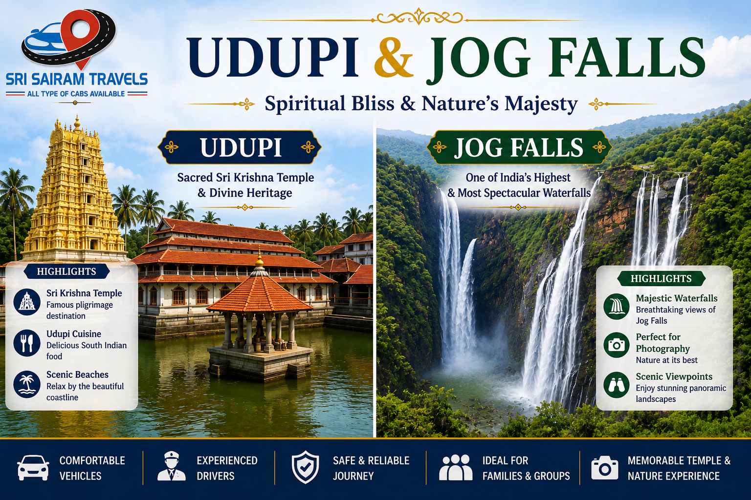Hyderabad to Coastal Karnataka Tour – Murudeshwar, Udupi, Gokarna & Jog Falls (5 Days / 4 Nights) - Image 4