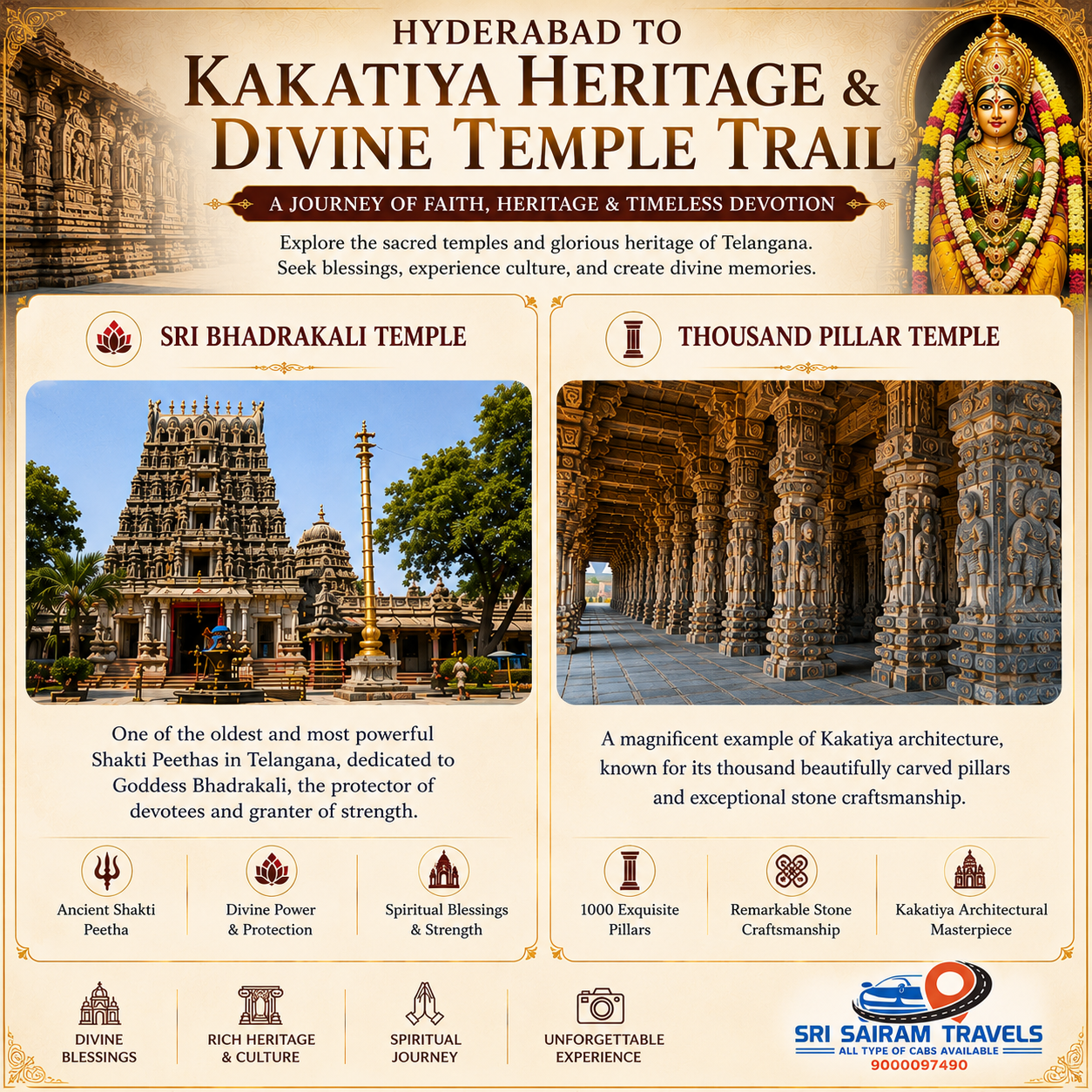 Hyderabad to Kakatiya Kingdom Temples & Pilgrimage Tour - Image 3