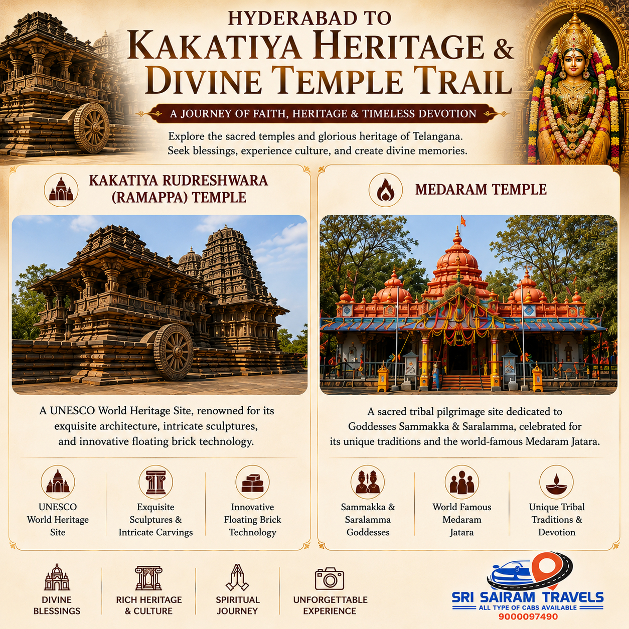 Hyderabad to Kakatiya Kingdom Temples & Pilgrimage Tour - Image 4