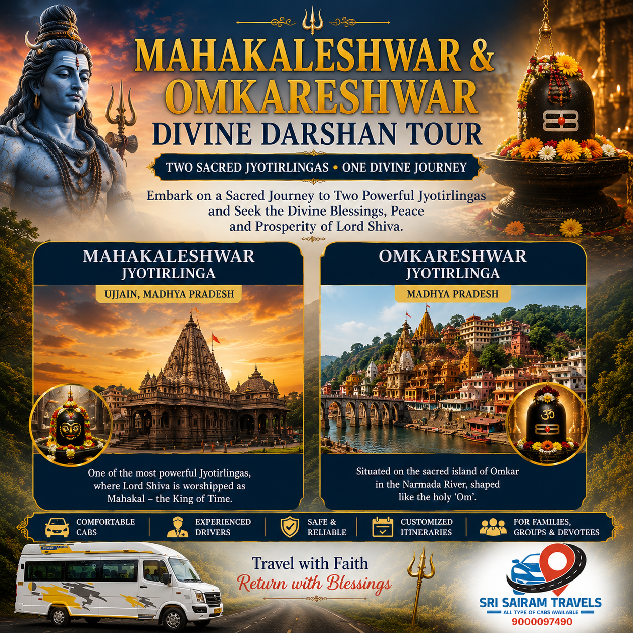 ποΈ Pancha Jyotirlinga Spiritual Yatra from Hyderabad to Maharashtra & Madhya Pradesh ποΈ - Image 2