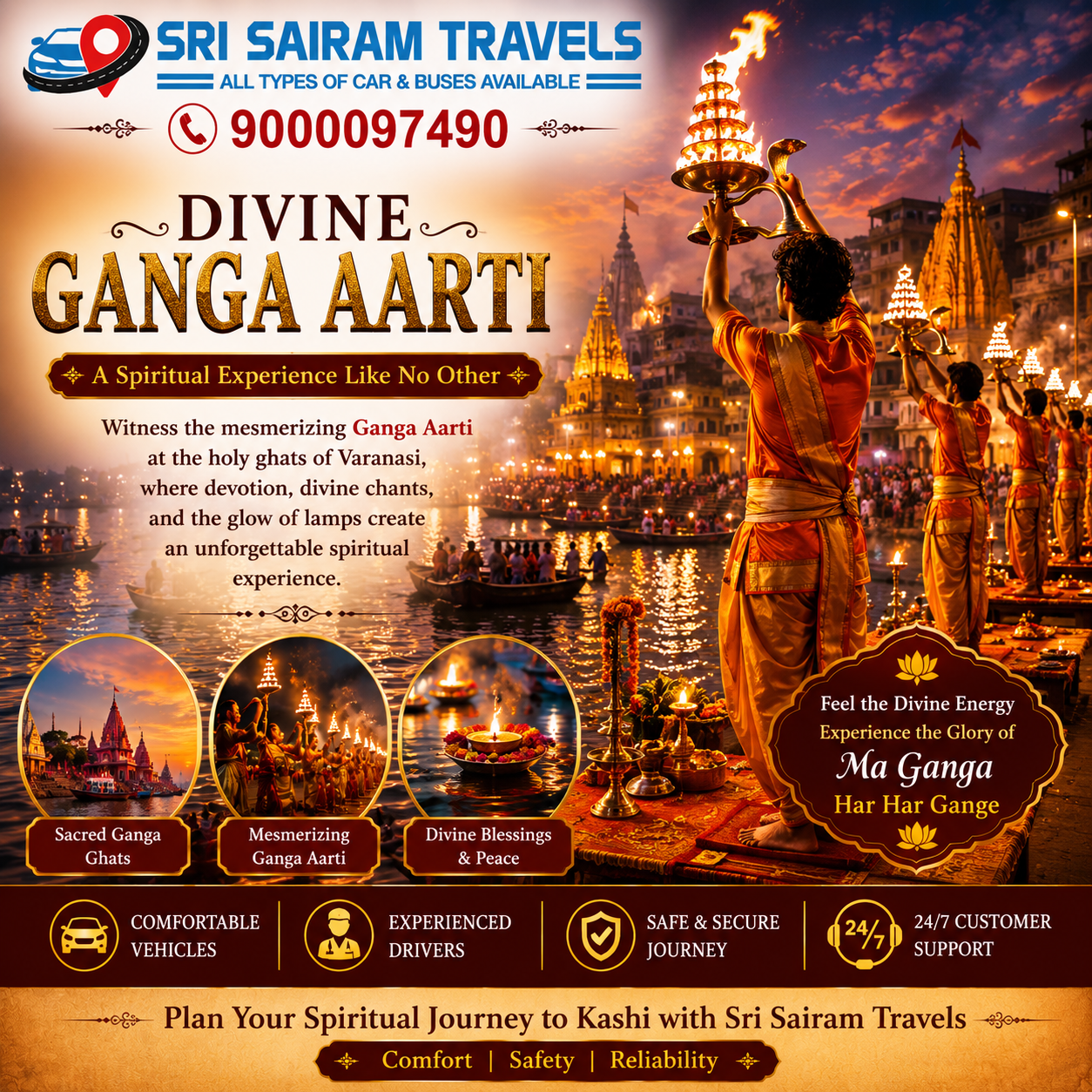 🕉️ Hyderabad to Kashi Vishwanath Darshan – Sacred Varanasi Spiritual Journey 🕉️ - Image 3